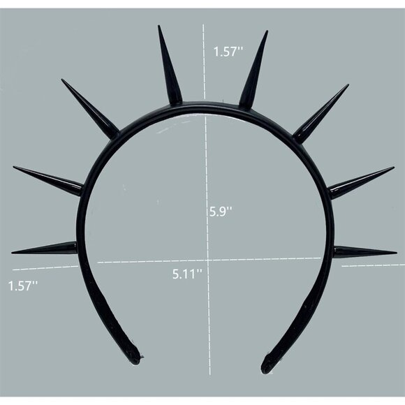 Women Leather Headband Gothic Spiked Punk Hairband Steampunk Accessories